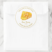 Gold Honeycomb Raw Honey Label | Wit (Tas)