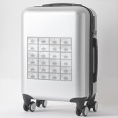 Gold Honeypeb Transparent Honey Bee Étiquette 8cmx (Sur valise)