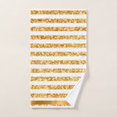 Gold Horizontal Parties scintillant Boho Popular C (Serviette à main)
