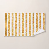 Gold Horizontal Parties scintillant Boho Popular C (Serviette à main)