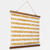 Gold Horizontale Glitter Boho Popular Collectie Hangend Wandkleed (Gebogen)