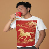 Gold Horse Chinese New Year 2026 Coffee Mug