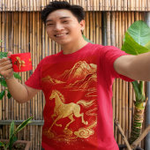 Gold Horse Chinese New Year 2026 Coffee Mug Mok