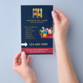 Gold House Cleaning Services Flyer (Hand)