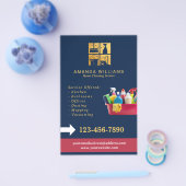 Gold House Cleaning Services Flyer (Enkel)