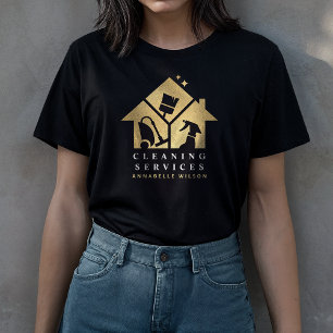  Gold House Cleaning Services T-Shirt