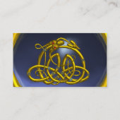 GOLD HYPER DRAGON, CELTISCHE KENNIS BLAUW TOPAZ GE VISITEKAARTJE (Achterkant)
