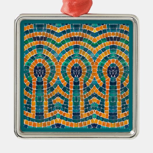 GOLD ICONS MOZAÏEK Premium Square Ornament (Voorkant)