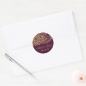 Gold Indian Paisley Wedding Envelope zegels (Envelop)