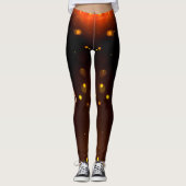 Gold Infinity brillant noir Leggings (Devant)