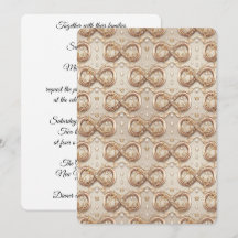 Gold Infinity Wedding Invitation