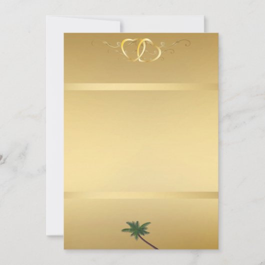Gold Invitation1 Kaart (Voorkant)