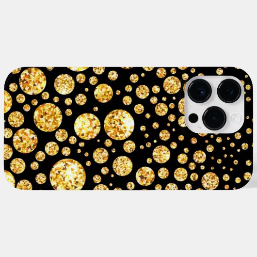 GOLD IRIDESCENT DIAMOND KIJK Case-Mate iPhone CASE (Achterkant (horizontaal))