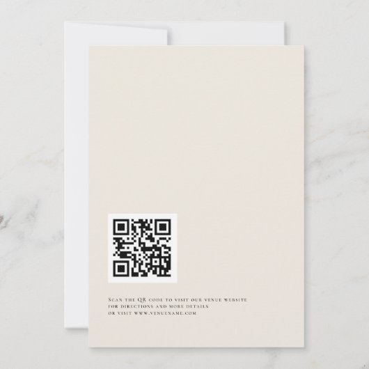Gold Ivory QR Code 21st Party Black Balloons Kaart (Achterkant)