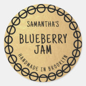 Gold Jam Sticker Label (Voorkant)