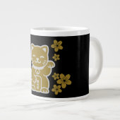 Gold Japanese Maneki-neko Extra Grote Beker (Voorkant rechts)