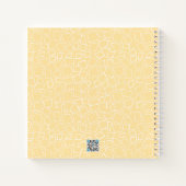 Gold Jaune moderne Mosaïque blanche puce Journal (Dos)
