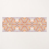 Gold Jewish Star van David, gloeiend hart Yogamat (Voorkant (horizontaal))