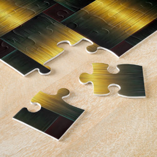 Gold Jigzaag Puzzle Golden Lattice Legpuzzel