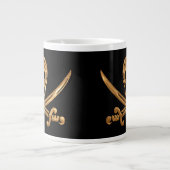 Gold Jolly Roger Jumbo Beker (Voorkant)