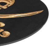 Gold Jolly Roger Snijplank (Hoek)