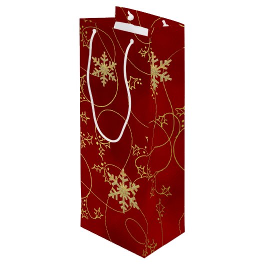 Gold Joy Vin de Noël Sac cadeau (Dos Angle)