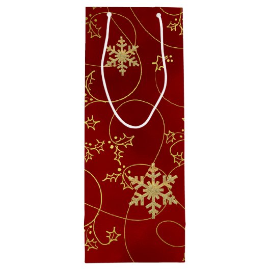 Gold Joy Vin de Noël Sac cadeau (Dos)