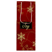 Gold Joy Vin de Noël Sac cadeau (Devant)