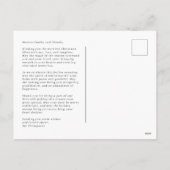 Gold Joyer Script Serif Christmas Photo Carte post (Dos)