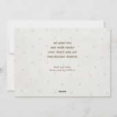 Gold Joyeux Noël Cinq photos Carte de vacances (Dos)