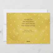 Gold Joyeux Noël Cinq photos Carte de vacances (Dos)