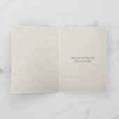 Gold Joyful Tidings Script - Aangepaste volledige  Feestdagen Kaart (Binnen)