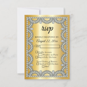 Gold Jubilee Diamond Wedding Jubileum RSVP