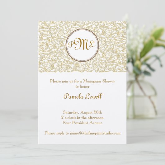 Gold Julep Scroll Kaart (Staand voorkant)