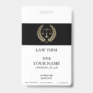 Gold Justice Scale Badge