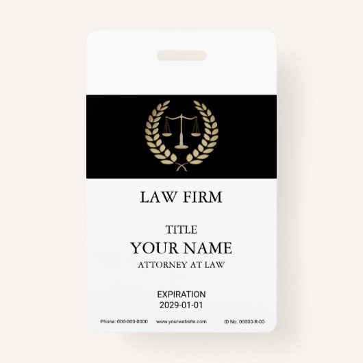 Gold Justice Scale Badge (Voorkant)