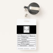 Gold Justice Scale Badge (Achterkant met intrekbare)