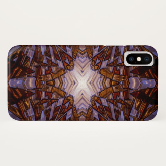 Gold kaleidoscoop Case-Mate iPhone case (Achterkant (horizontaal))