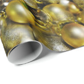 Gold KerstBaubles Cadeaupapier (Rol Hoek)