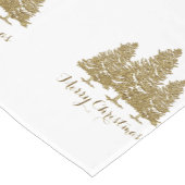 Gold kerstbomen Merry-kerstabel Runner Korte Tafelloper (Hoek)