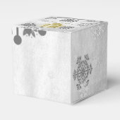 Gold kerstcadeaudoos bedankdoosjes (Voorkant Zijde)