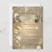 Gold, kerstfeestfeest kaart (Voorkant)