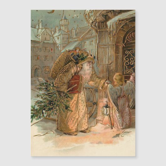 Gold kerstman en Angel (Voorkant)