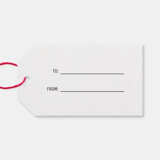 Gold Kerstmis Cadeaulabel (Achterkant Horizontaal)