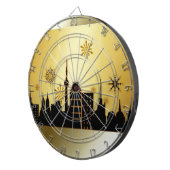 Gold Kerstmis Dartbord (Voorkant Rechts)