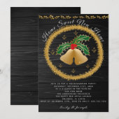 Gold Kerstmis Jingle Bell Wraith voor de opwarming Kaart (Voorkant / Achterkant)