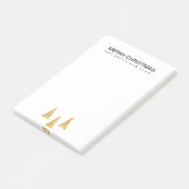 Gold Kerstmis Post-it® Notes (Schuin)