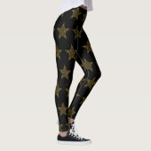 Gold kerstStar-Leggings Leggings (Rechts)