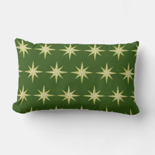 Gold Kerststerren Lumbar Pillow Kussen