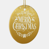 Gold Kerststommma Stepmoeder Definition Keramisch Ornament (Rechts)